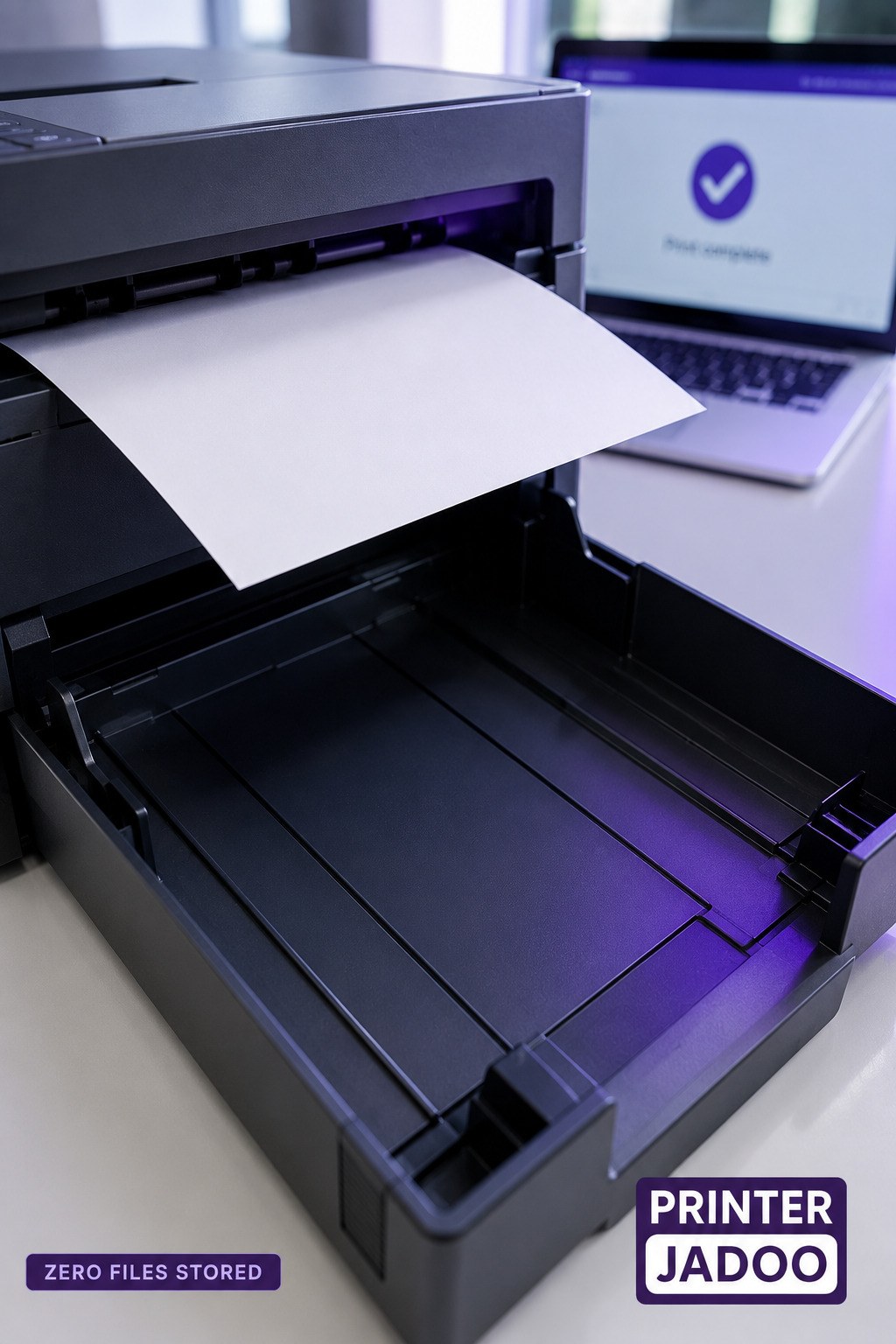Printer Jadoo — the file is permanently deleted once printed